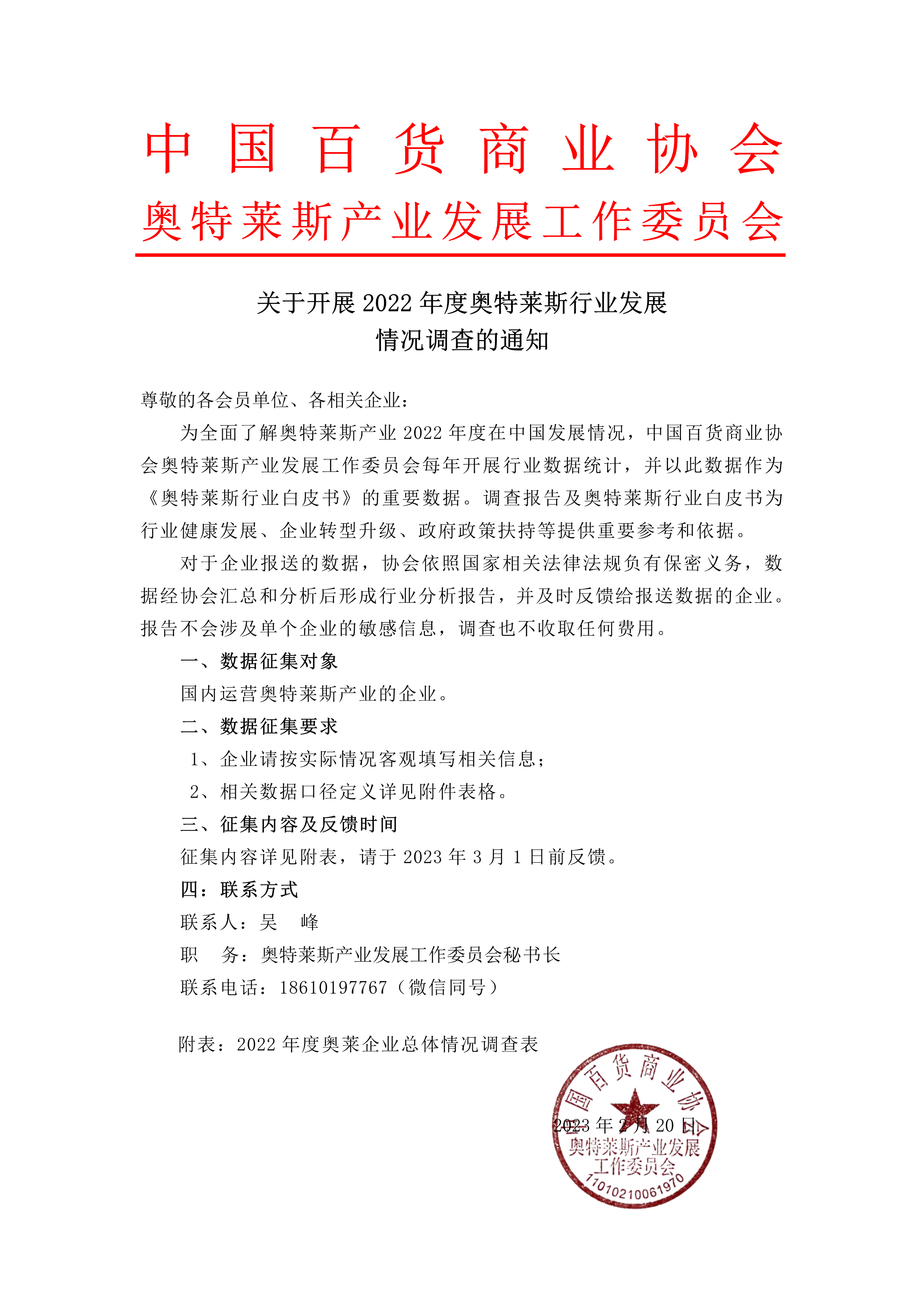 關(guān)于開展2022年度奧萊行業(yè)發(fā)展情況調(diào)查的通知 new_1.png